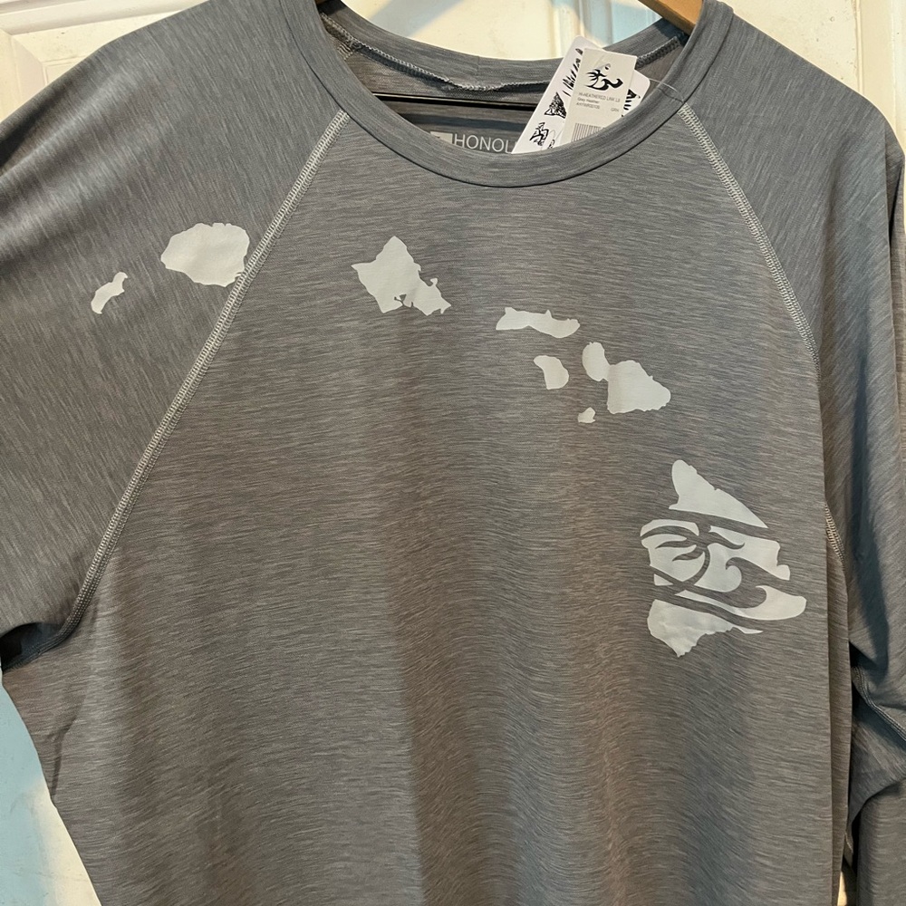 NWT Honolua Long Sleeve UV Protection SPF 20 Rash Guard Swim Shirt - Picture 2 of 5
